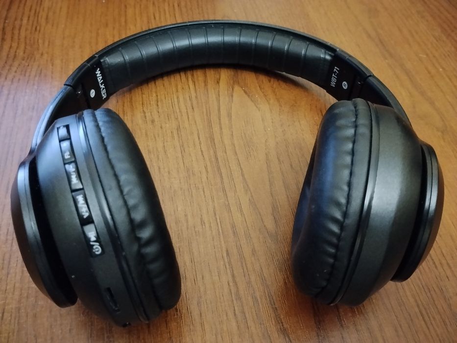 Беспроводные наушники WALKER WBT-71 Bluetooth 5.1 микрофон AUX microSD