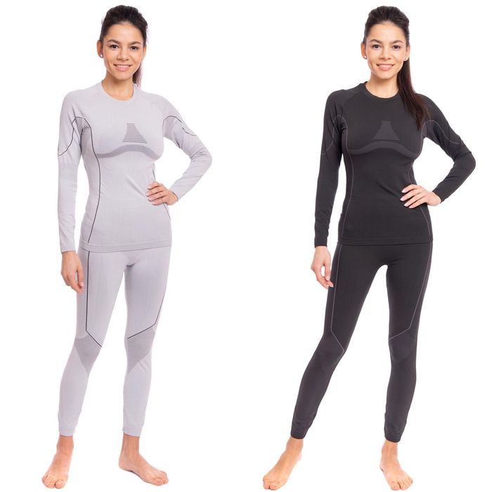 Комплект термобелья женский футболка и штаны Zelart 2198 размер M-L
