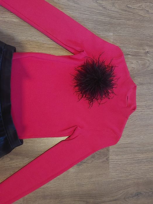 Sweter bluzka malinowa Mohito XXS/XS, 34