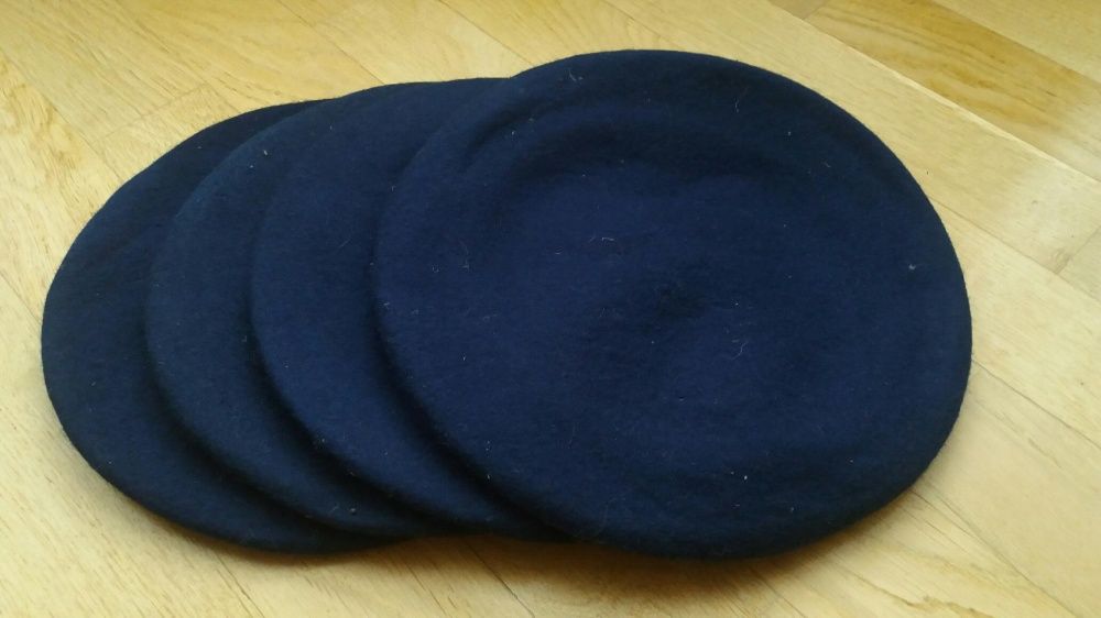 Берет фетровий темно синій