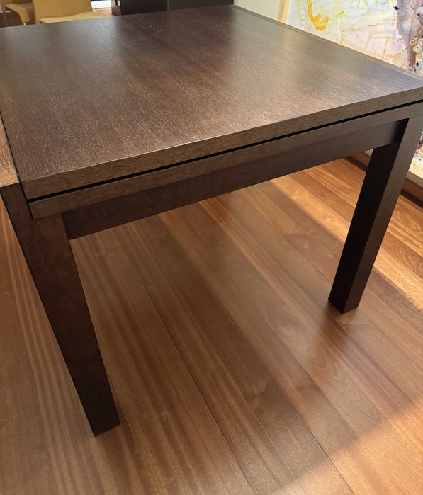 mesa de madeira 90X90 extensivel