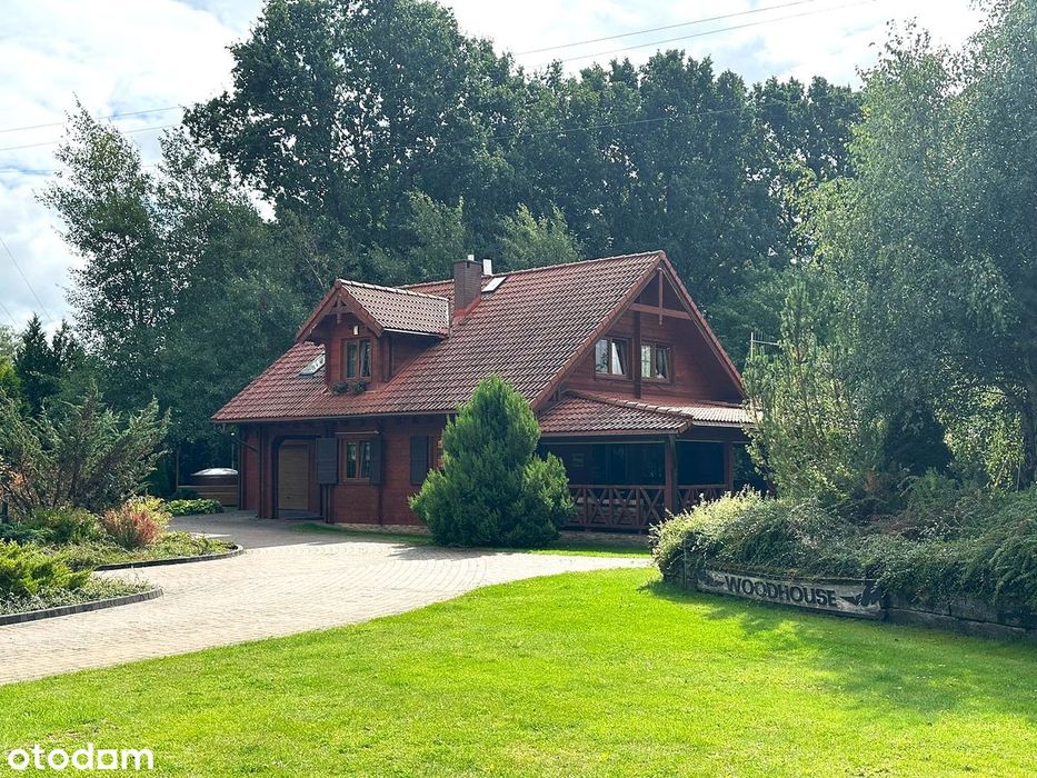 Stylowy dom z drewna nad jeziorem na działce o pow. 2500m2! WOODHOUSE