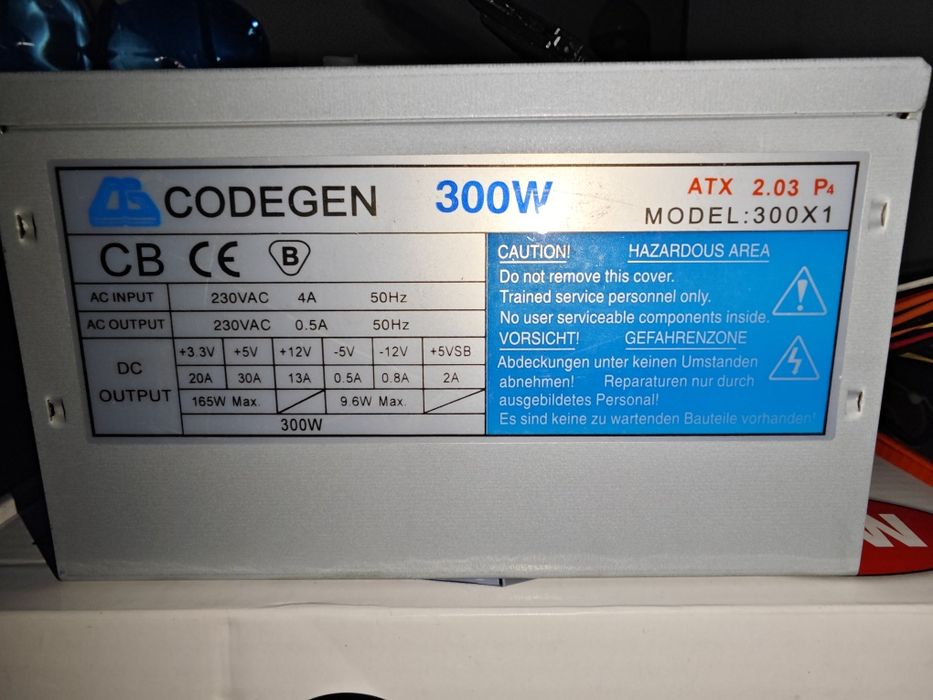 Zasilacz Komputerowy Codegen 300 w