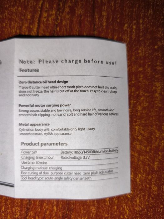 Trymer do włosów brody golarka