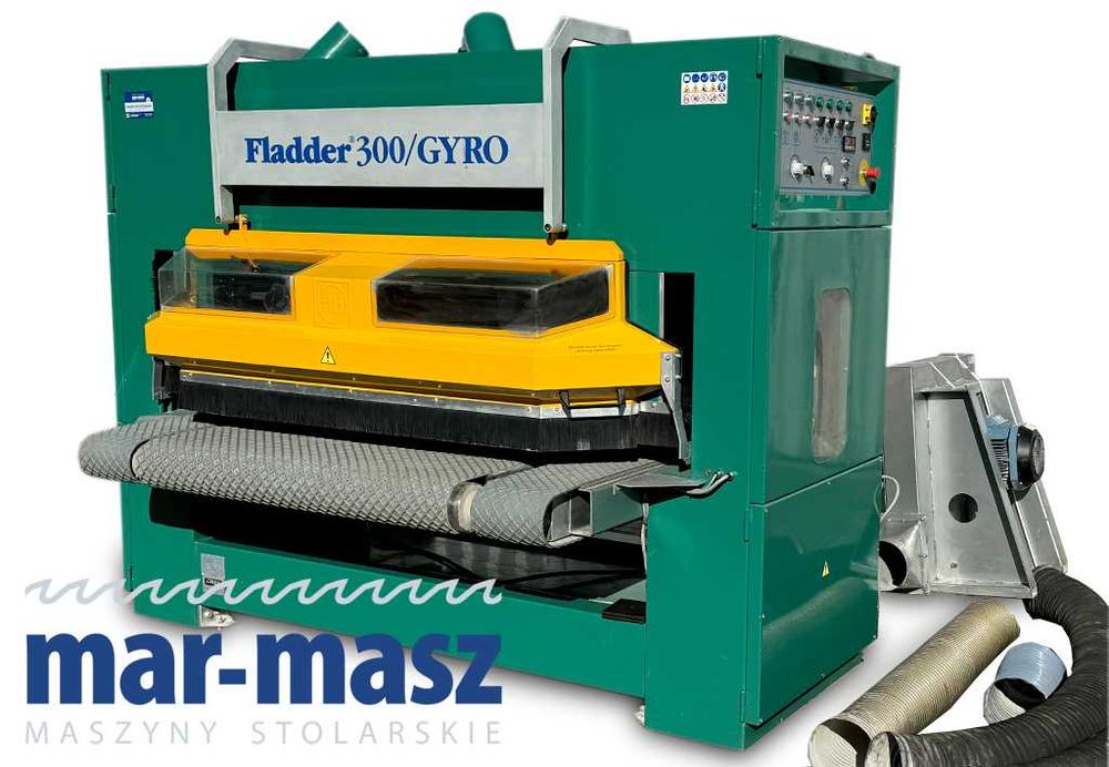 Szlifierka szczotkowa karuzelowa FLADDER 300/GYRO w komplecie 2 pompy vacum i dodatkowe szczotki