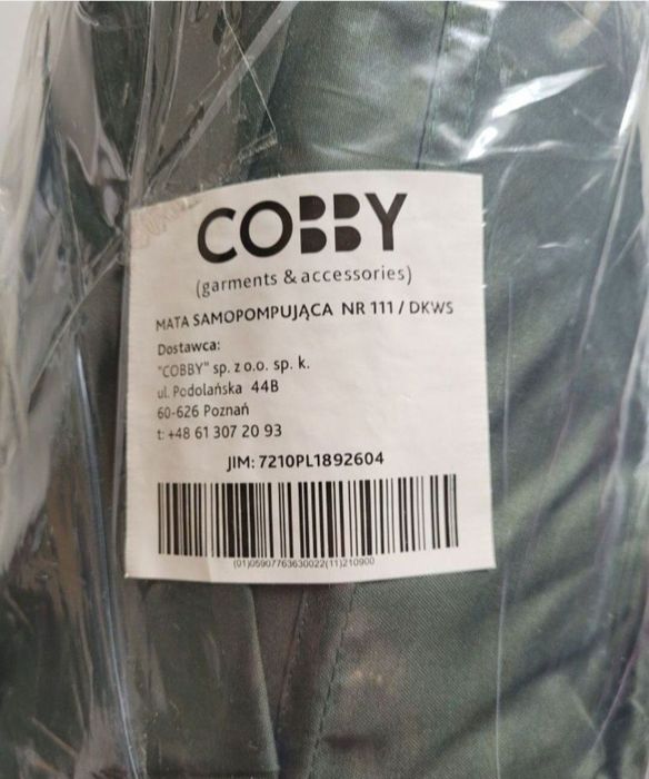 Mata wojskowa samopompująca Cobby
