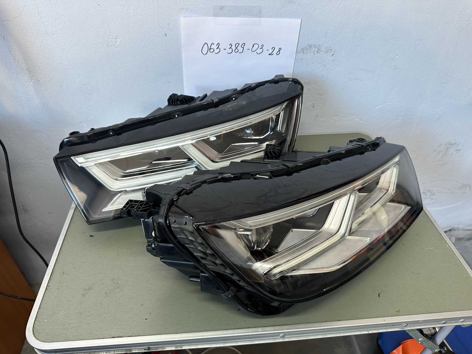 Фары фара фари FULL LED AUDI Q5 A80 дорест 2017 2018 2019 2020 комплект БУ левая правая