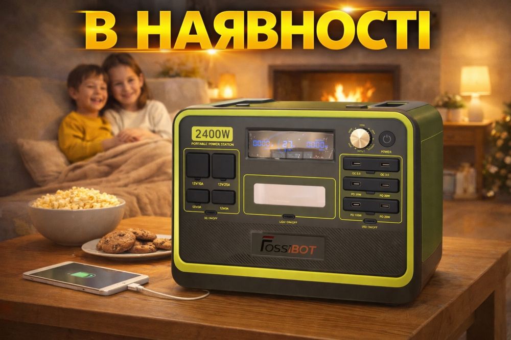 Зарядна станция Fossibot F2400 ( видає 4800 вт )