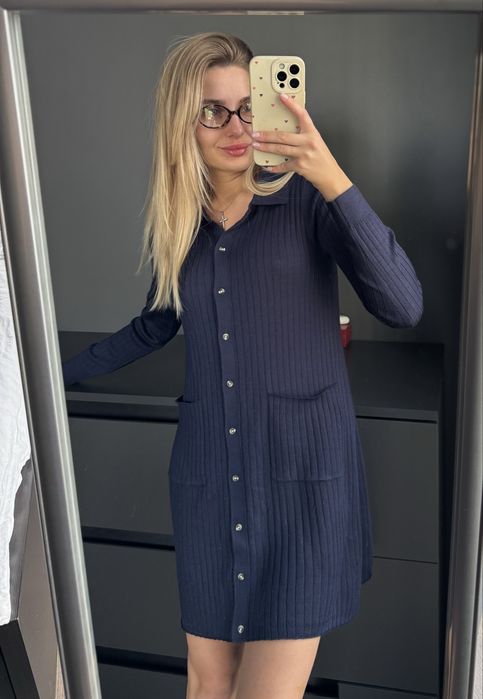 Сукня zara в рубчик