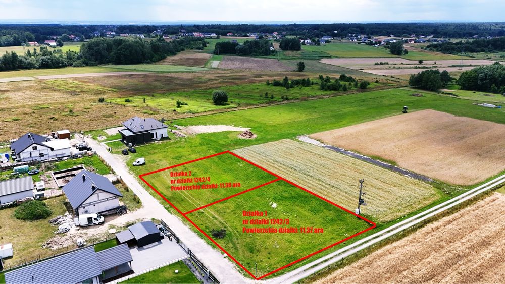 Działka budowlana | Głogów Małopolski | ul. Kanarkowa | 1137 m² i 1138 m² - Widok 2