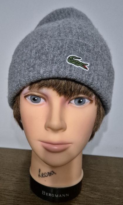 LACOSTE unisex roz. S/M zimowa czapka wełniana super stan