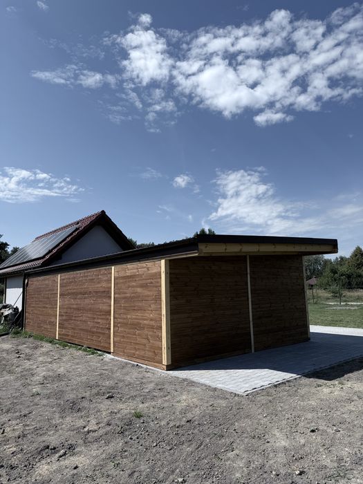 Drewniany garaż 9x5m CelWood