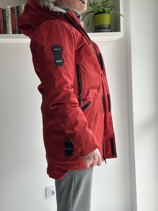 Czerwona kurtka gruba zimowa M