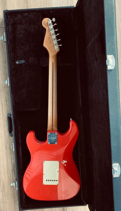 Fender stratocaster 63 Fiesta Red-réplica/cópia FEITA À MÃO