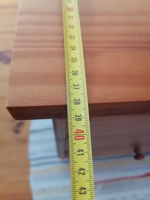 Mesa cabeceira em madeira maciça  3 unidades