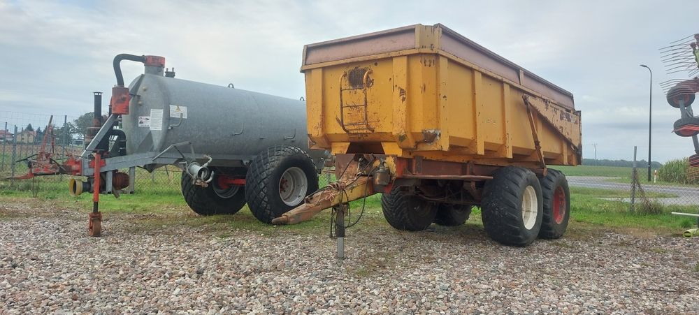 Przyczepa wywrotka rolnicza skorupowa tandem