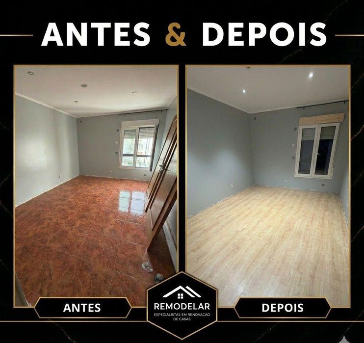 Remodelações Interiores: Casas de banho, Pladur, Pintura e Chão Flutuante (Direto e eficiente)