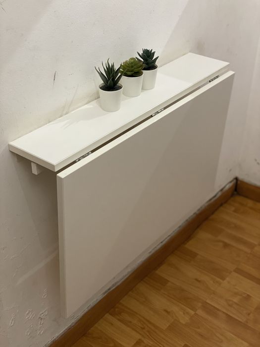 Mesa IKEA NORBERG Rebatível Branca – em bom estado