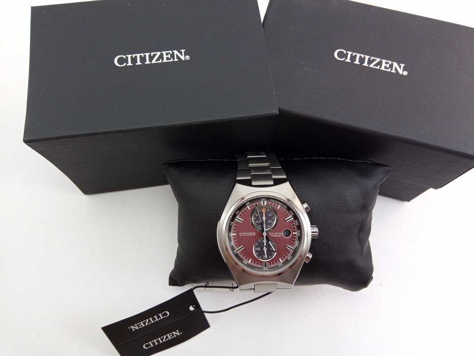 Титановые мужские часы Citizen Eco-Drive CA7090-52X - сапфир