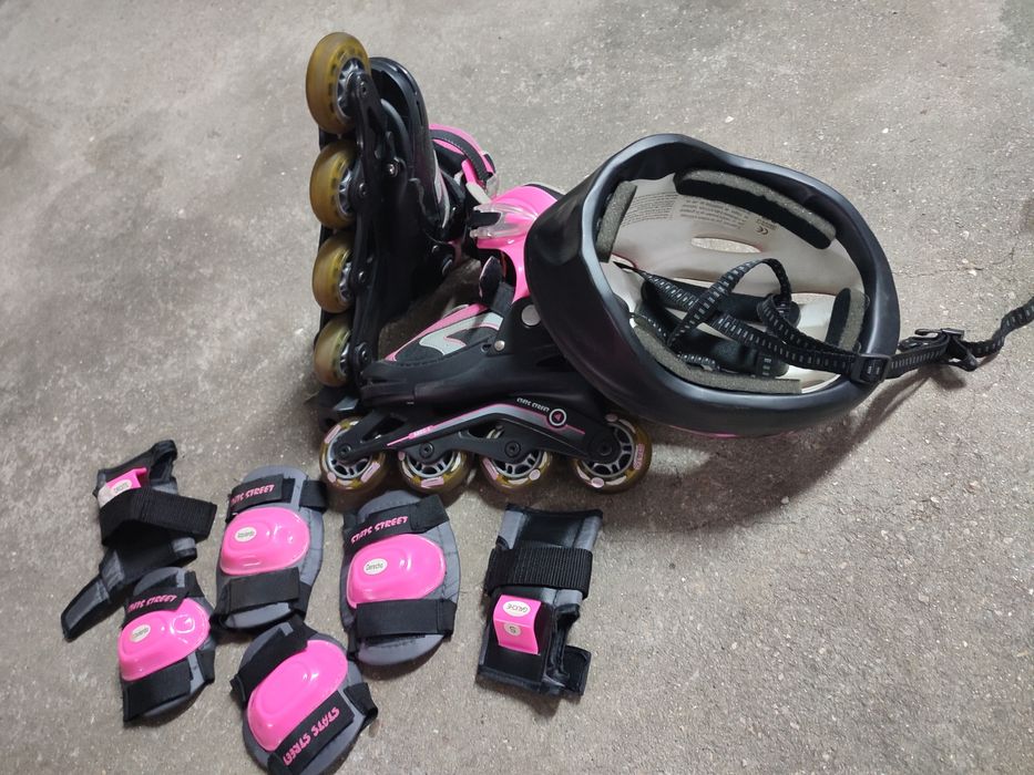 Patins em linha para criança.
