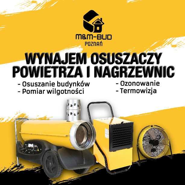 Wynajem osuszaczy powietrza, osuszanie budynków, posadzek, tynków