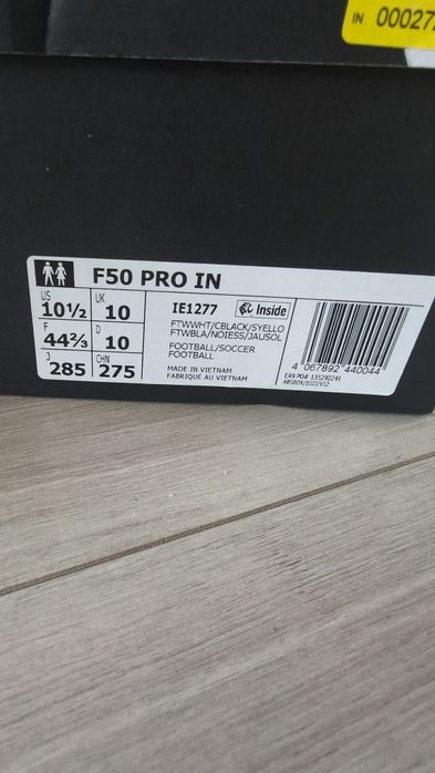 Adidas F50 Pro IN 44 2/3