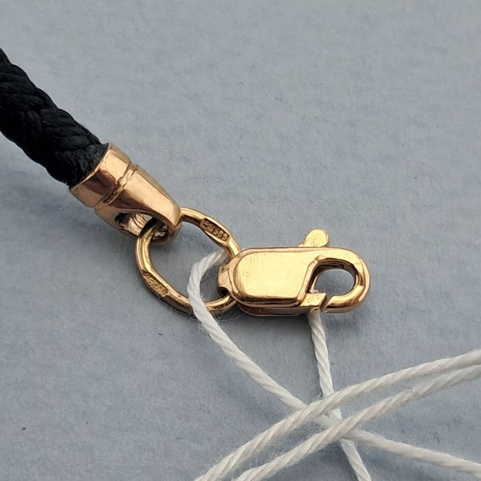 Шовкова  цепочка золотий ланцюг  55 см шовковий ланцюг з вставками