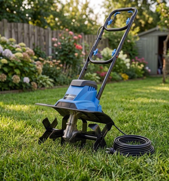NOWA Glebogryzarka Elektryczna 1500w Kultywator 36 Cm Do Spulchniania Gleby 22 Cm 4 Stalowe Ostrza Lekka Mocna Do Ogrodu Działki Narzędzia Ręczne