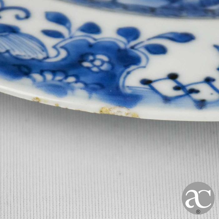 Prato porcelana da China, Pagodes e paisagem, Qianlong, séc. XVIII n5
