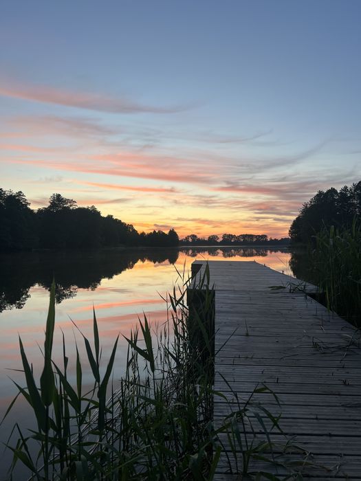 Mazury, domek  blisko jeziora Buwełno.