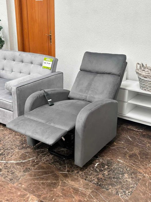 Novo!!  sofá reclinável cinzento - envio grátis
