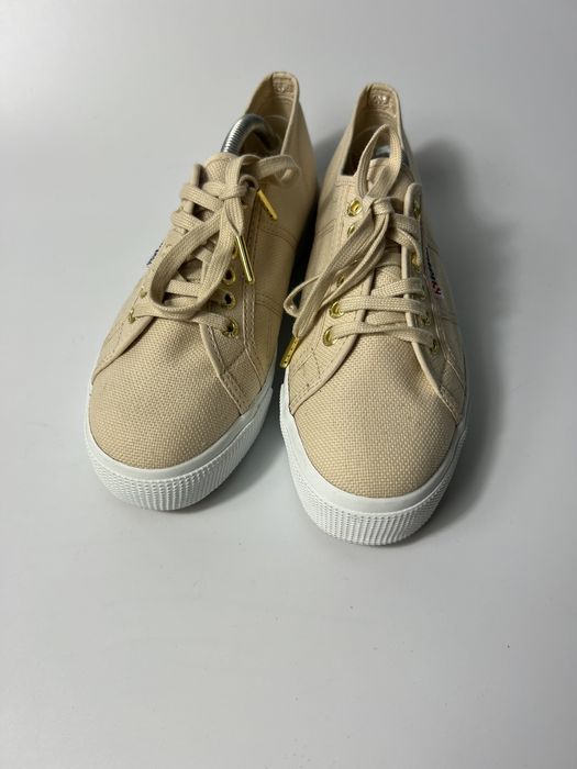 Nowe Superga trampki damskie beżowe 39 outlet