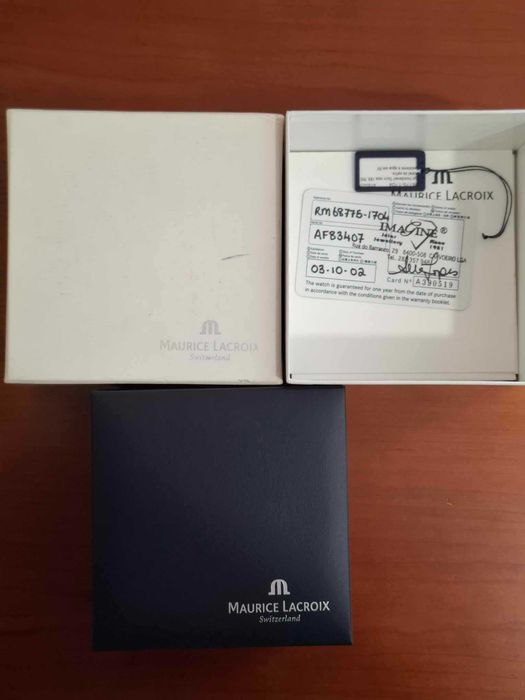 Relógio Maurice Lacroix automático em aço e ouro