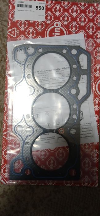 прокладка головки блоку циліндрів на Део матіз 0.8