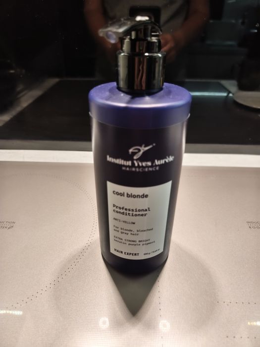 Institut Yves Aurèle Hairscience Cool Blonde Professional Conditioner, profesjonalna odżywka do włosów blond, rozjaśnianych i siwych nowy 500g