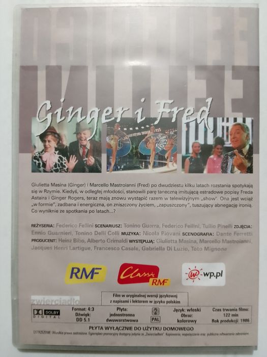 DVD. Ginger i Fred. Film Felliniego