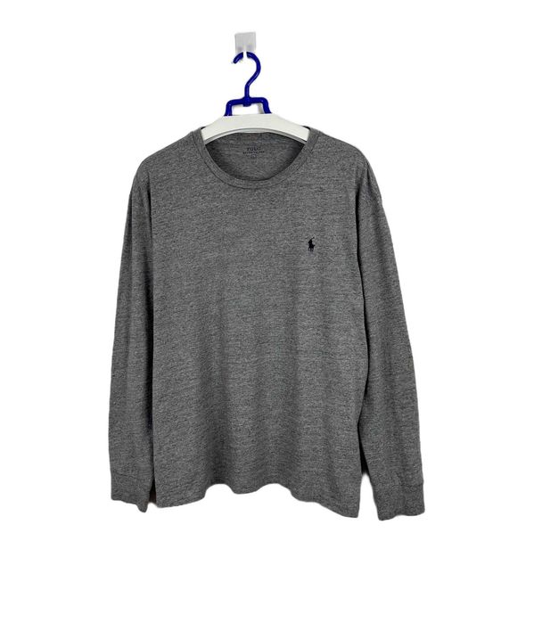 Longsleeve POLO RALPH LAUREN męska bluza szara r. L