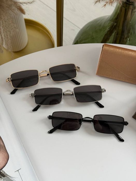 Окуляри прямокутні картьє cartier унісекс чоловічі жіночі чорні