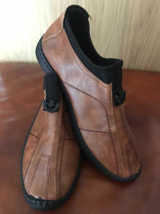 Nowe Buty botki damskie ekoskóra rozm. 42 jasny brąz