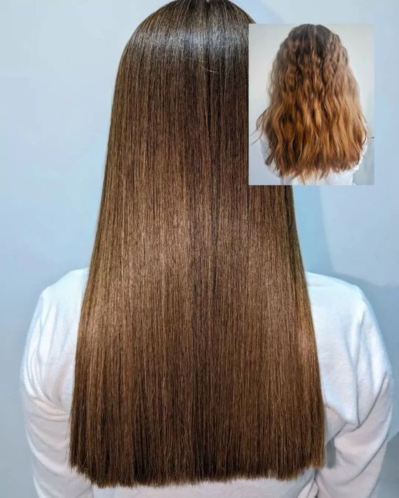 Кератин, ботокс, холодне відновлення волосся, холодное восстановление