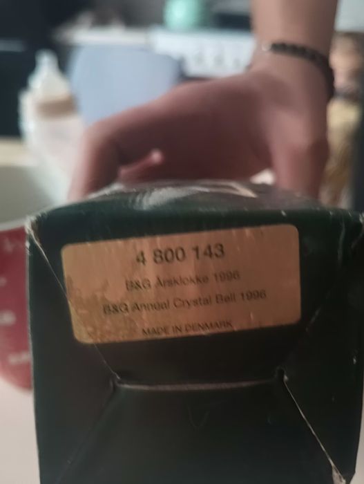 Szklany dzwonek kolekcjonerski na choinke