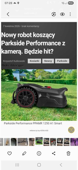Robot koszacy parkside PPAMR 1250A1
