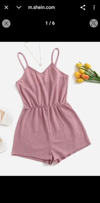 Пудровий комбінезон Shein M