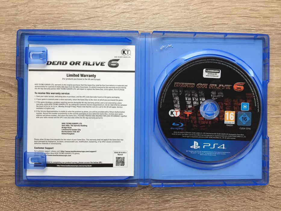 Dead or Alive 6 - PS4 / PS5 - stan Używany, sprawny 100%