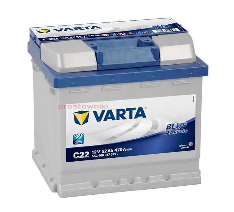 Akumulator VARTA BLUE 52Ah 470A C22 ul. Władysława Syrokomli 5