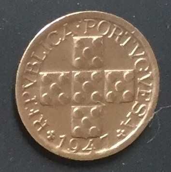 X-centavo Bronze Coin - Portugal - 1947