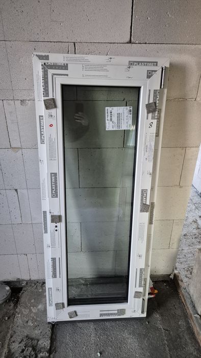 Okno nowe 68x140 trzyszybowe antracyt