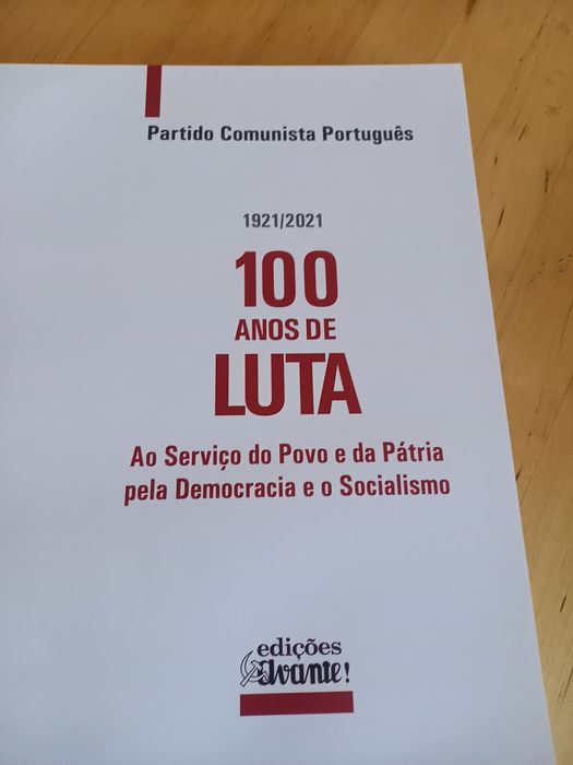 Livro capa dura 100 anos PCP edição limitada