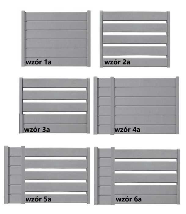 Ogrodzenie betonowe,palisadowe Nowoczesne/NOWOŚCI