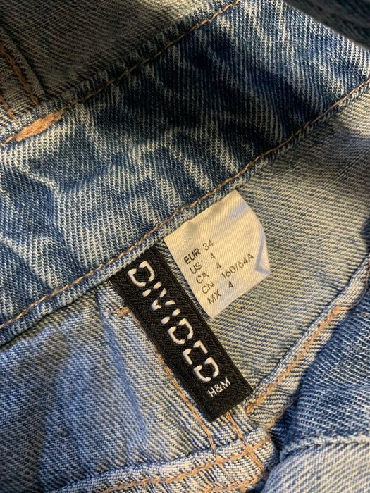Spodenki jeansowe ogrodniczki XS 34 H&M